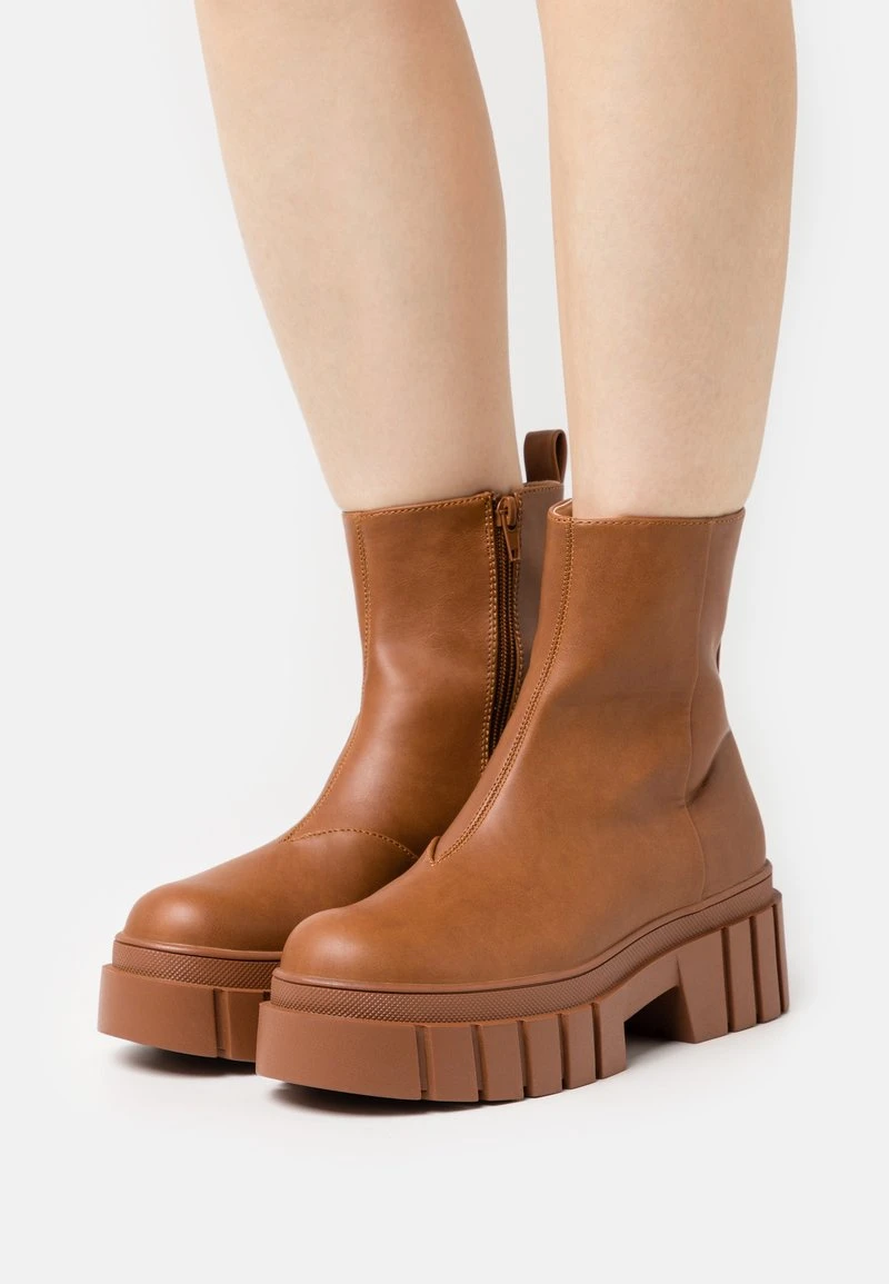 Even&Odd Plateaustiefelette - Cognac 1 Even&Odd Plateaustiefelette - Cognac