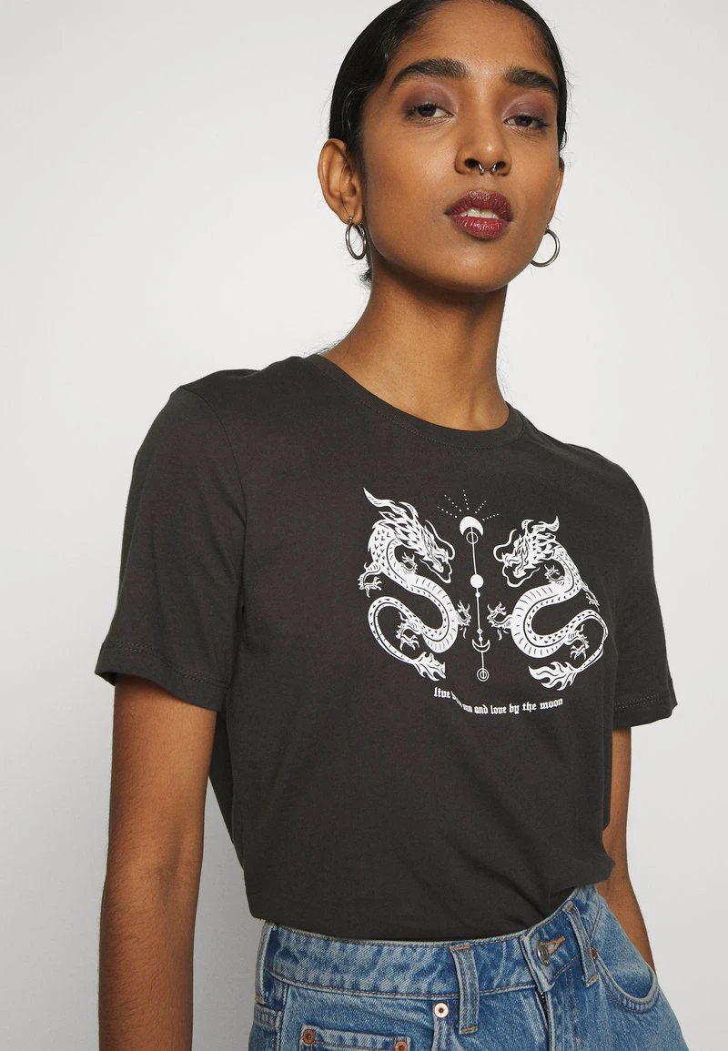 Even&Odd HATTIE MIRRORED DRAGONS TEE - T-Shirt Print - 801 - Anthracite 6 Even&Odd HATTIE MIRRORED DRAGONS TEE - T-Shirt Print - 801 - Anthracite – Bild 6