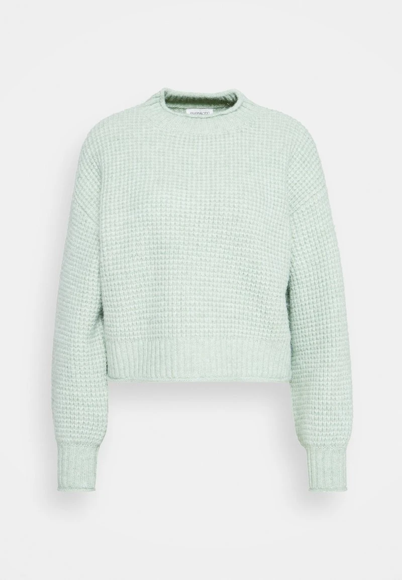 Even&Odd MOSS STITCH JUMPER - Strickpullover - Light Green 1 Even&Odd MOSS STITCH JUMPER - Strickpullover - Light Green