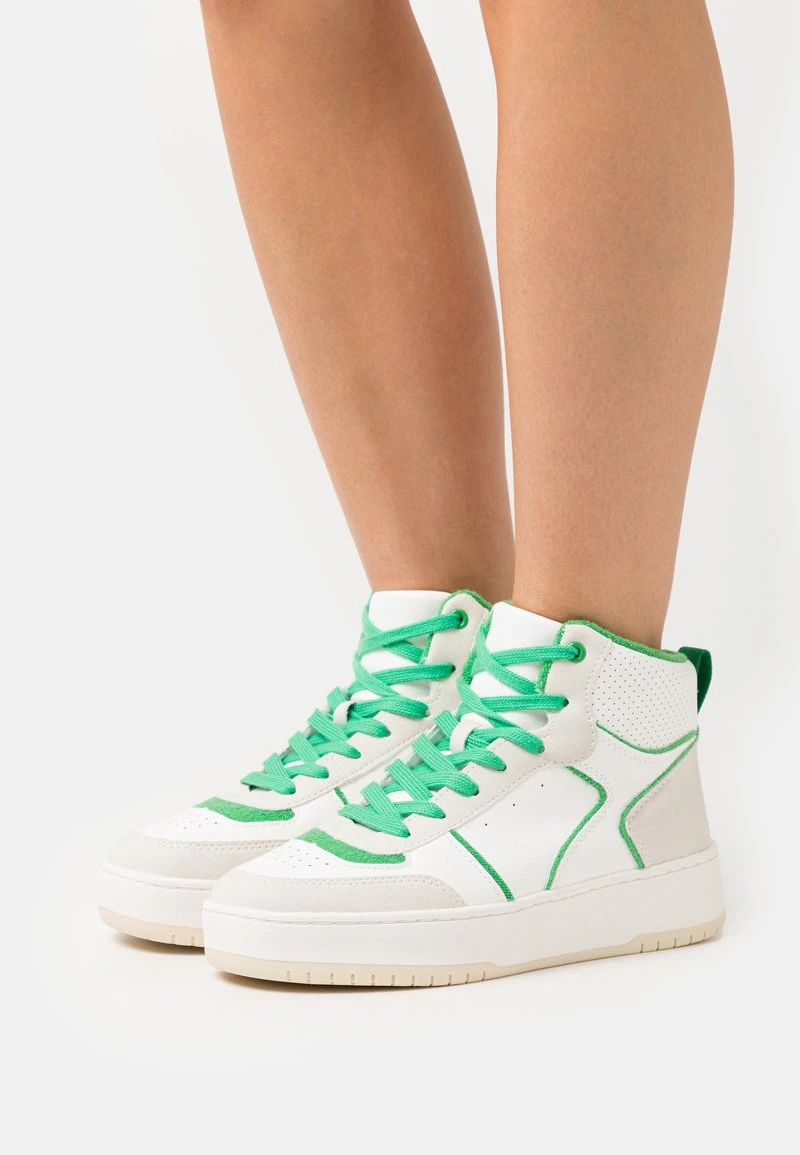 Even&Odd Sneaker High - White/green 1 Even&Odd Sneaker High - White/green