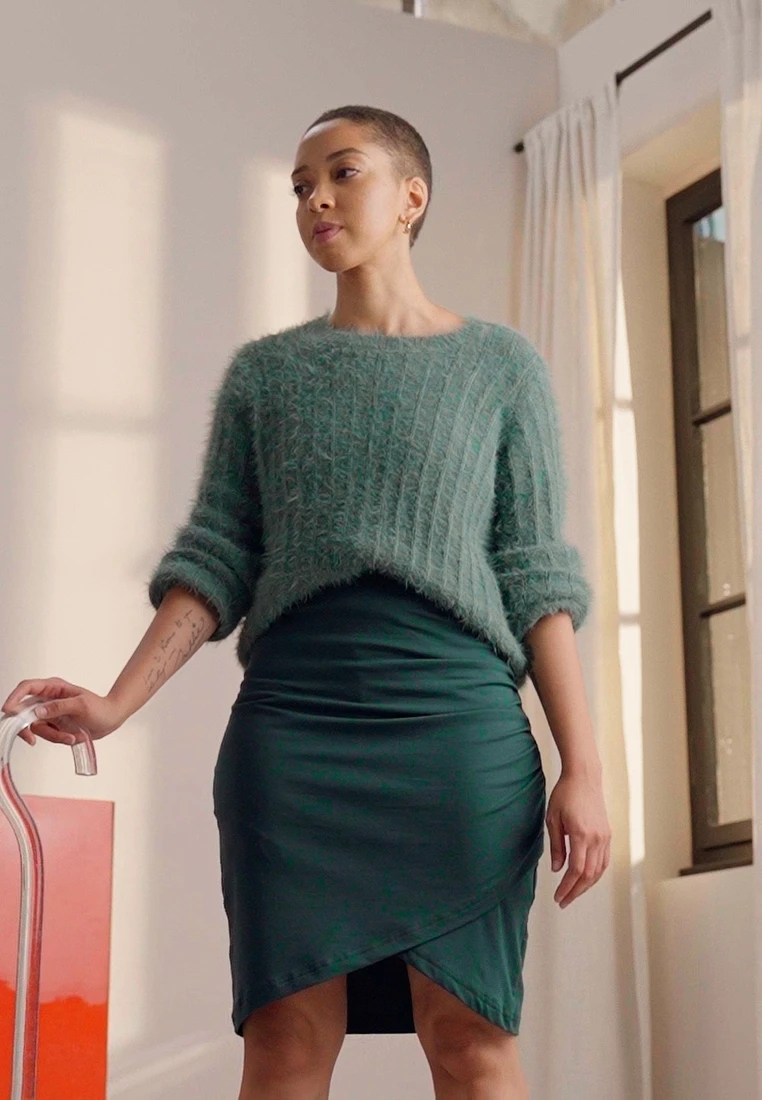 Even&Odd Bleistiftrock - Green 2 Even&Odd Bleistiftrock - Green – Bild 2