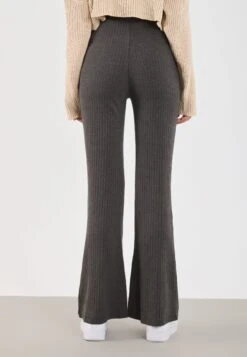 CUT & SEW RIB MATERNITY FLARE LEGGING - Leggings - Dark Grey Melange -Even And Odd Verkaufsgeschäft 26de64f3eb074d19a068254f763f7fbb