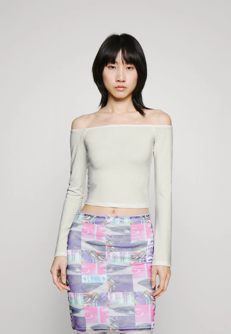 Even&Odd LONGSLEEVE SHOULDER DROP WHITE - Top - White 1 Even&Odd LONGSLEEVE SHOULDER DROP WHITE - Top - White