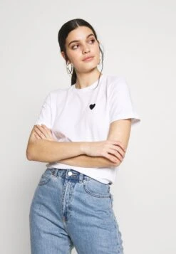 Even&Odd 2PACK - T-Shirt Basic - White/black -Even And Odd Verkaufsgeschäft 36e456081f7c4842a7461469375448bb