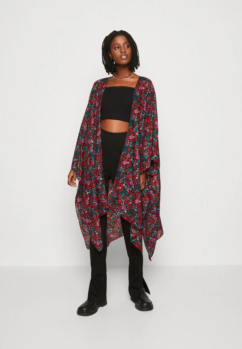 Even&Odd FLORAL - Leichte Jacke - Red 1 Even&Odd FLORAL - Leichte Jacke - Red