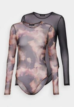 Even&Odd 2in1 - T-Shirt Print - Black/multi-coloured -Even And Odd Verkaufsgeschäft 4083aec608a441f0bbcb3fe71ae63dfe