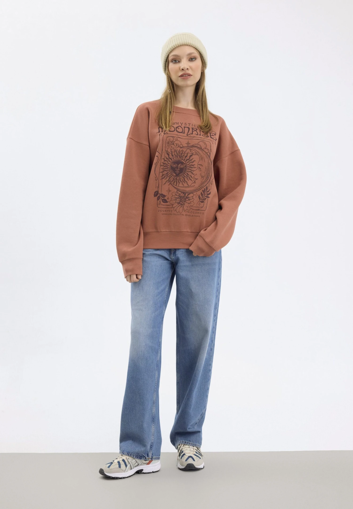 Even&Odd Sweatshirt - Orange 2 Even&Odd Sweatshirt - Orange – Bild 2