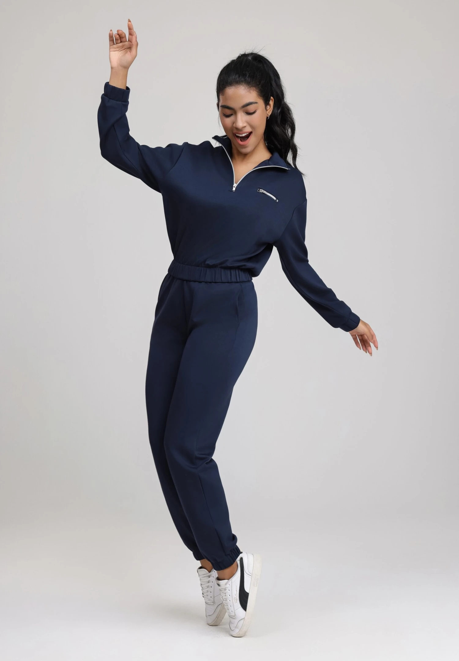 Even&Odd SET - Tracksuit - Navy 2 Even&Odd SET - Tracksuit - Navy – Bild 2