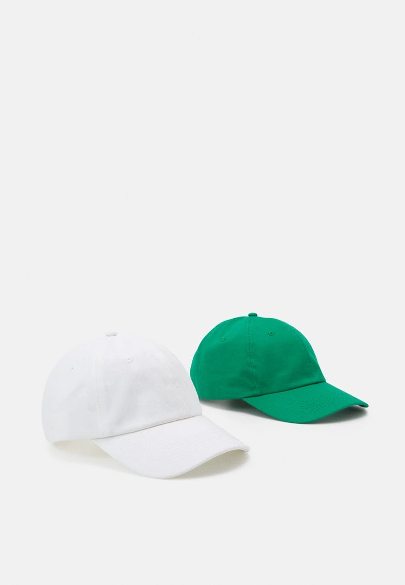 Even&Odd 2 PACK - Cap - White/ Green 1 Even&Odd 2 PACK - Cap - White/ Green