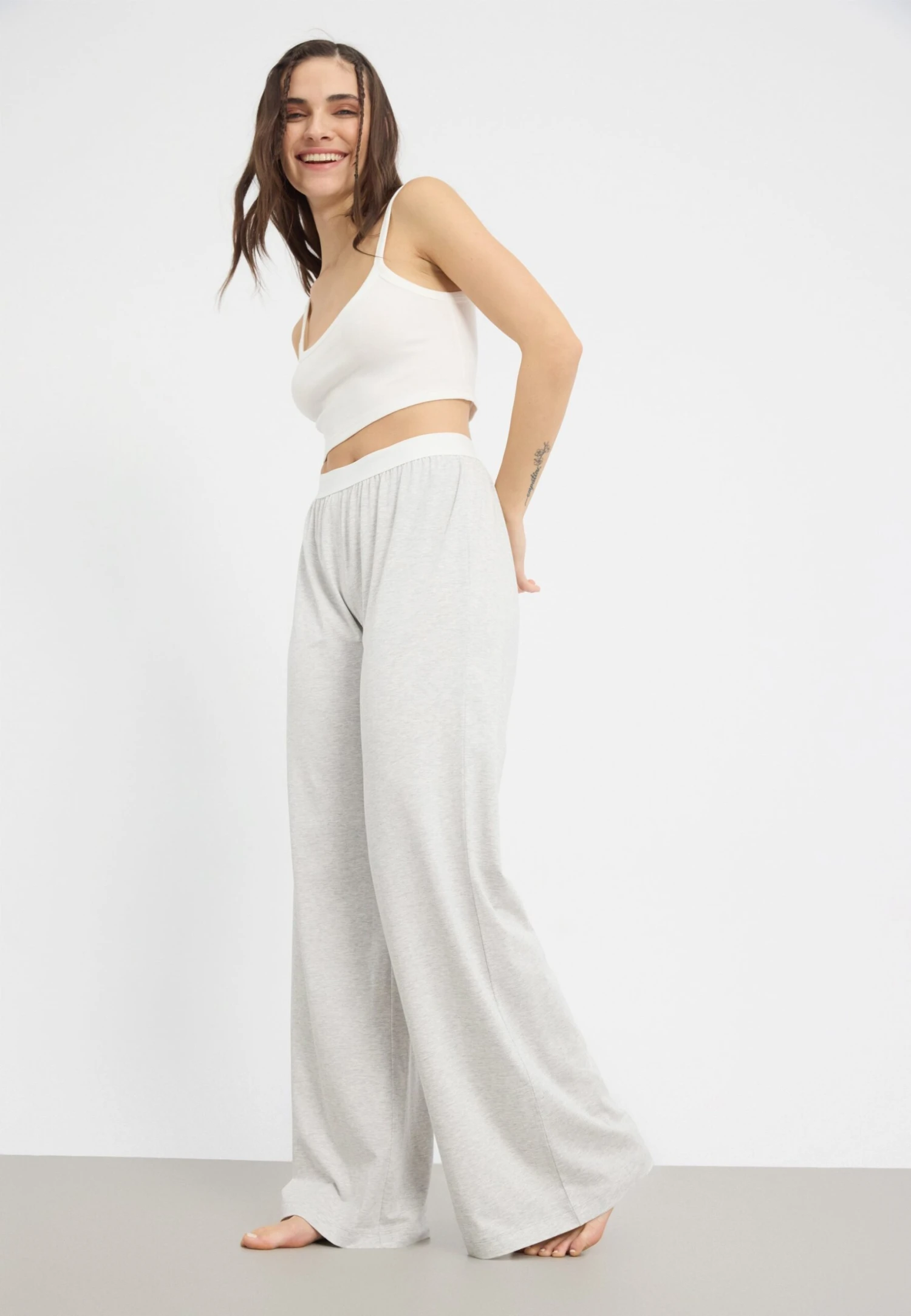 Even&Odd 2 PACK - Pyjama Bottoms - Black/light Grey 1 Even&Odd 2 PACK - Pyjama Bottoms - Black/light Grey