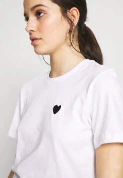 Even&Odd 2PACK - T-Shirt Basic - White/black -Even And Odd Verkaufsgeschäft 5cfafc317dcc44f7b8322a1923975917