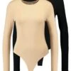 Even&Odd 2 PACK - Langarmshirt - Tan/black