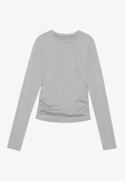 LONG SLEEVE TOP WITH SIDE RUCHING - Long Sleeved Top - Black -Even And Odd Verkaufsgeschäft 74d51e0269a348a196ac929c016f8125