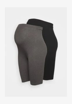 2 PACK - Shorts - Black/mottled Dark Grey -Even And Odd Verkaufsgeschäft 81343ba3669a463694ec4b2525e607cd