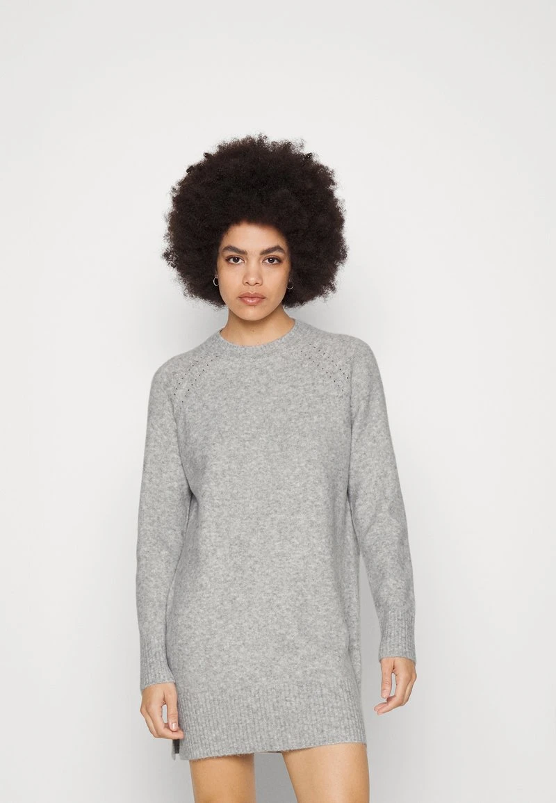 Even&Odd Strickkleid - Mottled Light Grey 1 Even&Odd Strickkleid - Mottled Light Grey