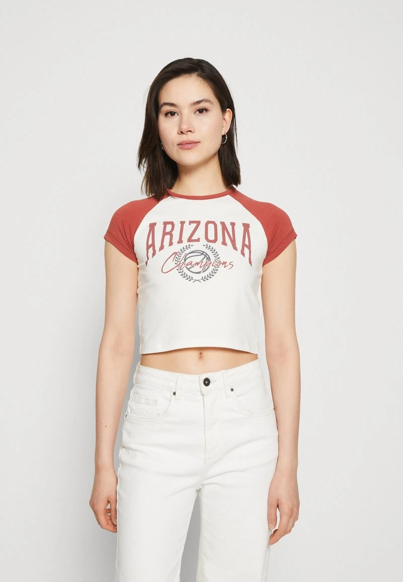 Even&Odd T-Shirt Print - White/red 1 Even&Odd T-Shirt Print - White/red