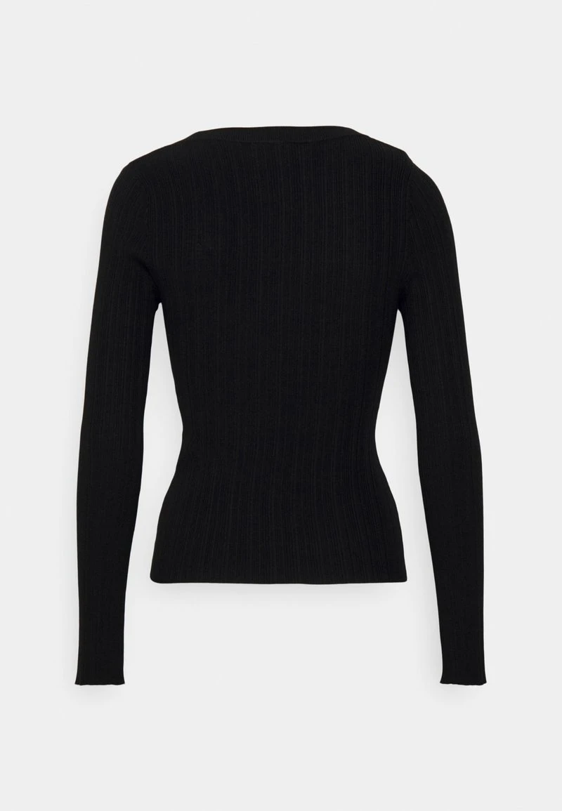 Even&Odd RIBBED - VARIEGATED - Strickpullover - Black 2 Even&Odd RIBBED - VARIEGATED - Strickpullover - Black – Bild 2