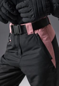 SKI PANTS WITH ADJUSTABLE BELT - Ski Pants - Black/light Pink -Even And Odd Verkaufsgeschäft 93f6975ff2174726bf38db8854216929