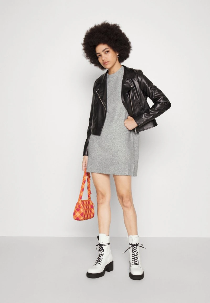 Even&Odd Strickkleid - Mottled Light Grey 2 Even&Odd Strickkleid - Mottled Light Grey – Bild 2