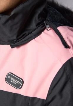 SKI JACKET WITH DETACHABLE FUR HOOD - Ski Jacket - Black/light Pink -Even And Odd Verkaufsgeschäft 9c6fdc147c5e4557ae73011c53d086b6