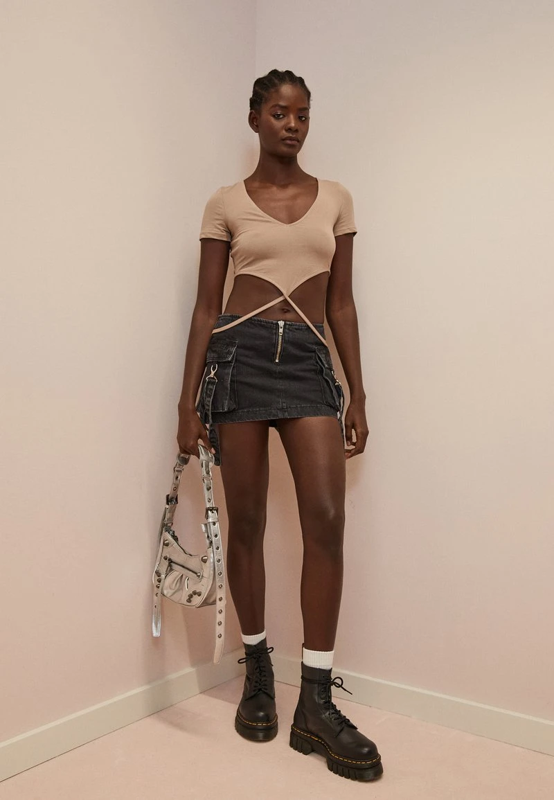 Even&Odd T-Shirt Print - Taupe 2 Even&Odd T-Shirt Print - Taupe – Bild 2