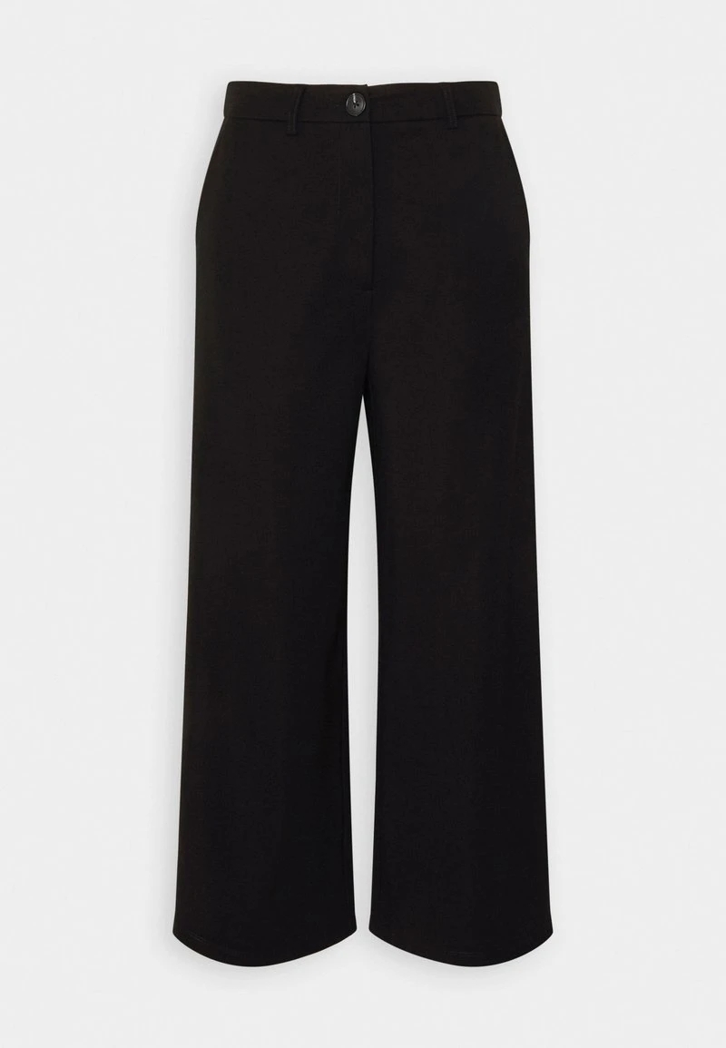 Even&Odd TAILORED WIDE LEG CULOTTE - Stoffhose - Black 1 Even&Odd TAILORED WIDE LEG CULOTTE - Stoffhose - Black