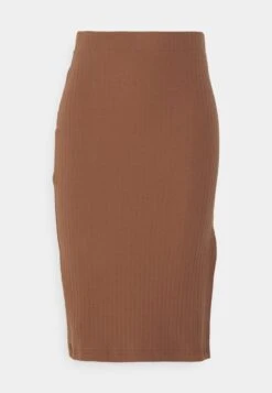 PENCIL SKIRT WITH SLIT - Bleistiftrock - Brown -Even And Odd Verkaufsgeschäft b010ed6b7d824afa9eca1882c1640a84