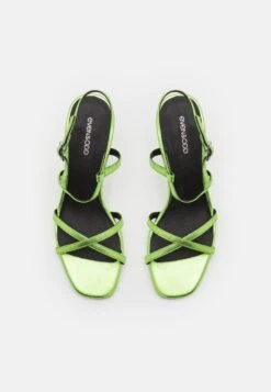Even&Odd LEATHER - High Heel Sandalette - Green -Even And Odd Verkaufsgeschäft b060737035fa4cd19a0030bd061f8099