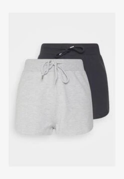 2 PACK - Shorts - Black - Light Grey -Even And Odd Verkaufsgeschäft b1a822f837314bada498a063e7d02bcc 1