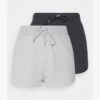 2 PACK - Shorts - Black - Light Grey
