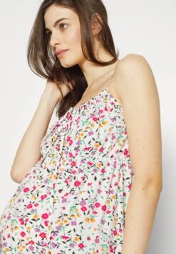 WOVEN_MAMA_MIDI SUMMER DRESS - Jerseykleid - White/yellow -Even And Odd Verkaufsgeschäft b7cab196370943d2be857c48b882402a