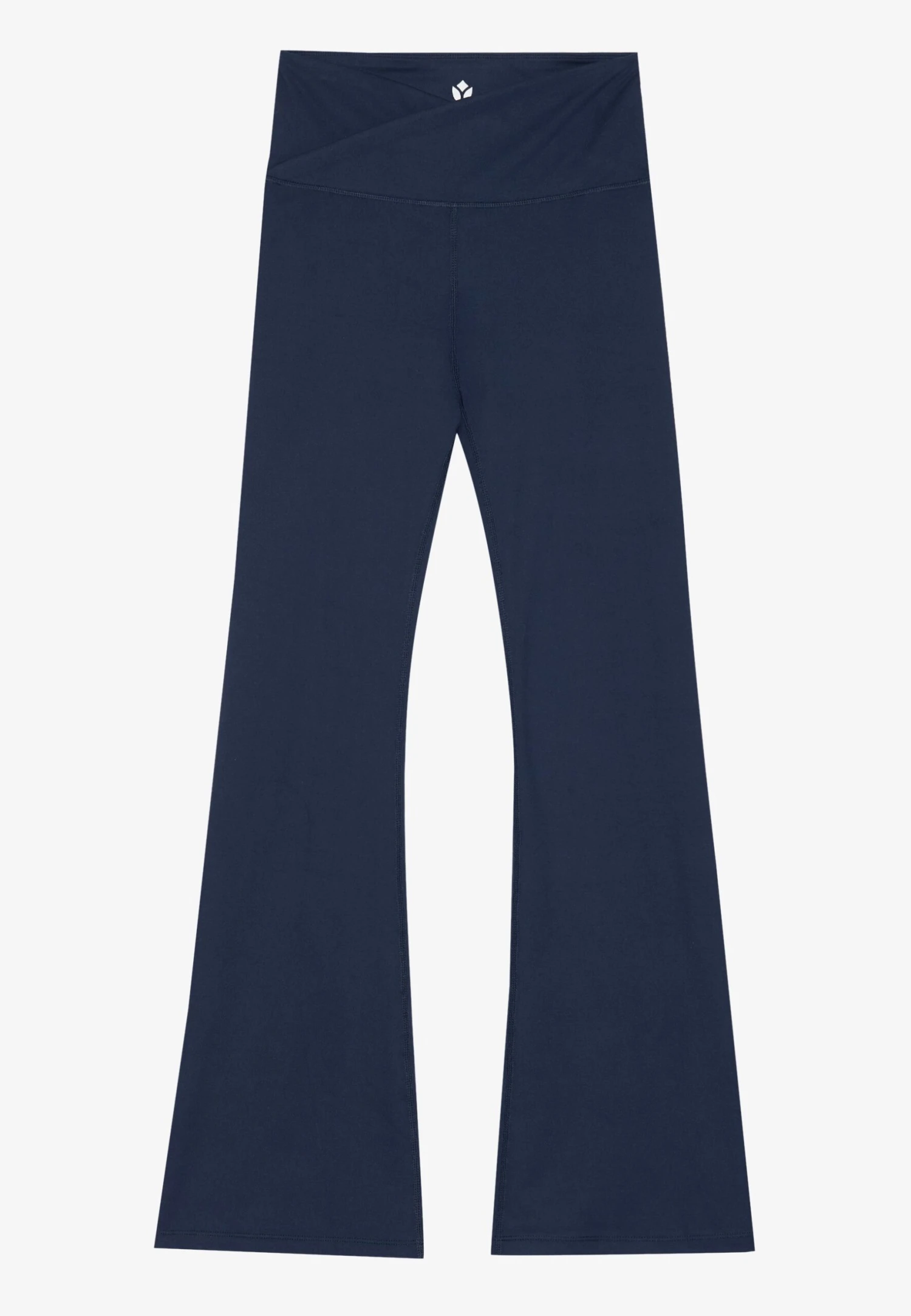 FLARED MID RISE LEGGINGS WITH OVERLAP V-WAISTBAND - Leggings - Dark Blue 4 FLARED MID RISE LEGGINGS WITH OVERLAP V-WAISTBAND - Leggings - Dark Blue – Bild 4