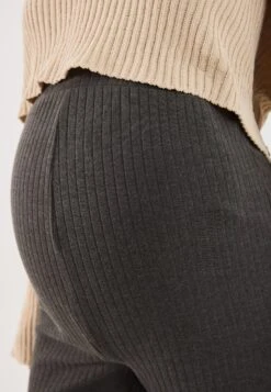 CUT & SEW RIB MATERNITY FLARE LEGGING - Leggings - Dark Grey Melange -Even And Odd Verkaufsgeschäft cb7eb5b4cc8e47a1aa6aec44068e3a7b