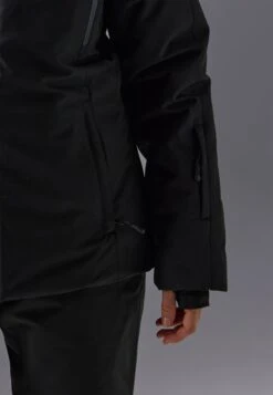 SKI JACKET WITH DETACHABLE FUR HOOD - Ski Jacket - Black/light Pink -Even And Odd Verkaufsgeschäft da3ee3610faa4677ac1c699cb299fbd6