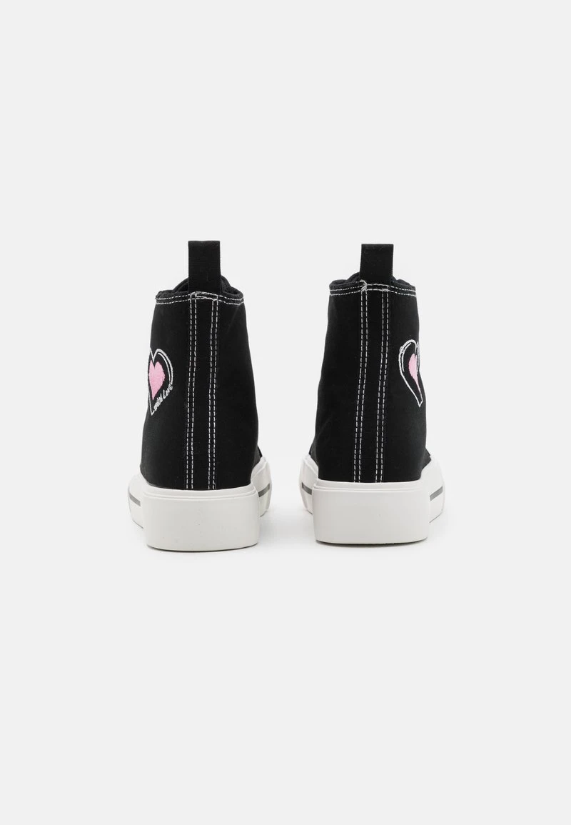 Even&Odd LOVE - Sneaker High - Black/pink 4 Even&Odd LOVE - Sneaker High - Black/pink – Bild 4