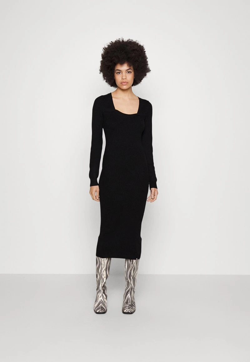 Even&Odd Strickkleid - Black 1 Even&Odd Strickkleid - Black