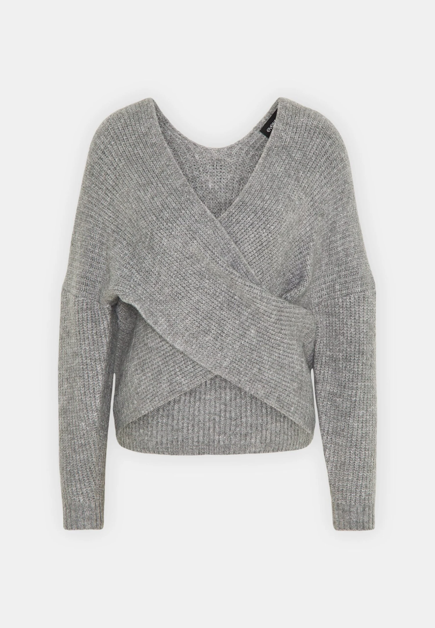 Even&Odd Jumper - Mid Grey Melange 1 Even&Odd Jumper - Mid Grey Melange
