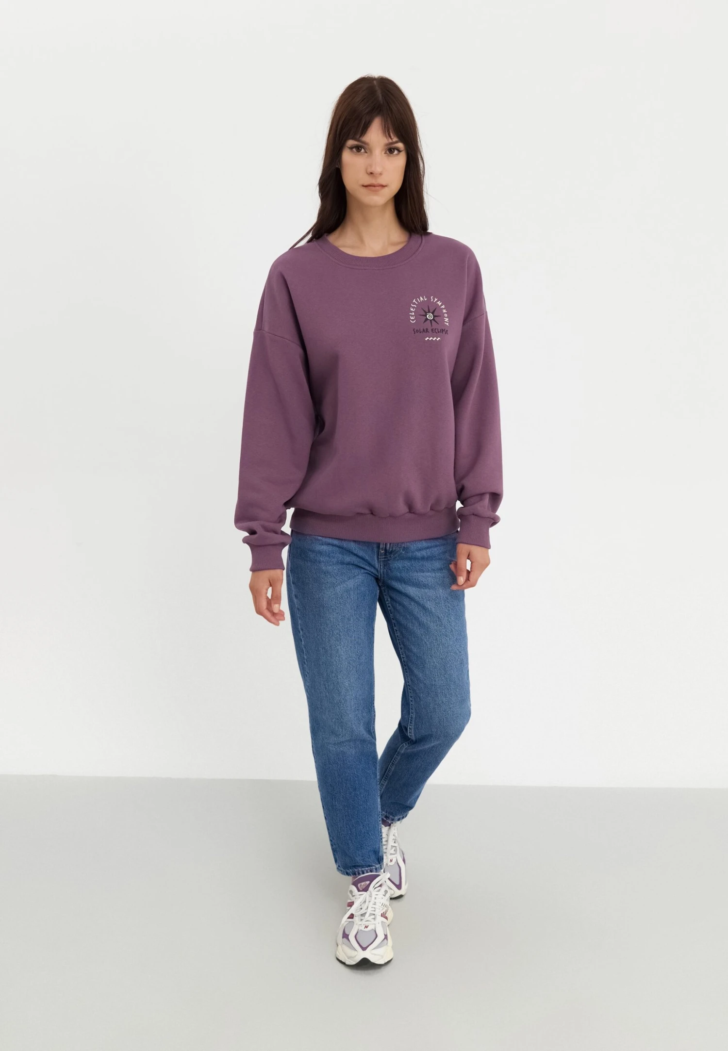 Even&Odd Sweatshirt - Purple 2 Even&Odd Sweatshirt - Purple – Bild 2