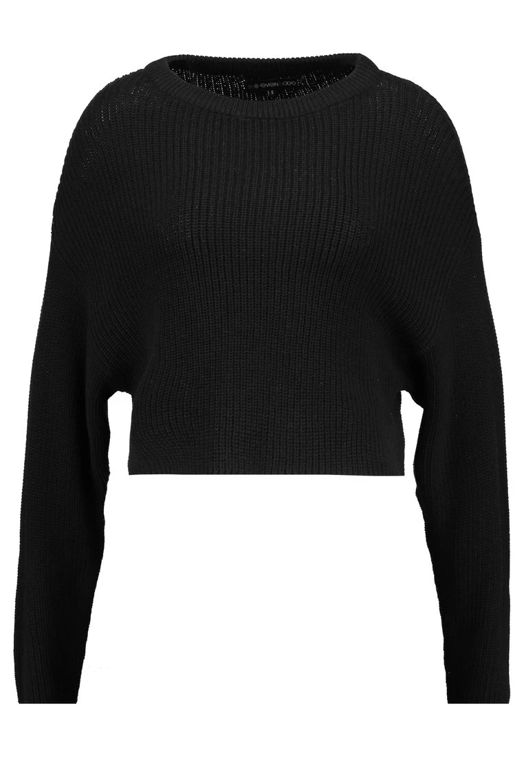 Even&Odd CROPPED JUMPER - Jumper - Black 5 Even&Odd CROPPED JUMPER - Jumper - Black – Bild 5