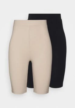 Even&Odd 2 PACK - Shorts - Black/beige -Even And Odd Verkaufsgeschäft ed978ce343544fb58ec693128eb607bf