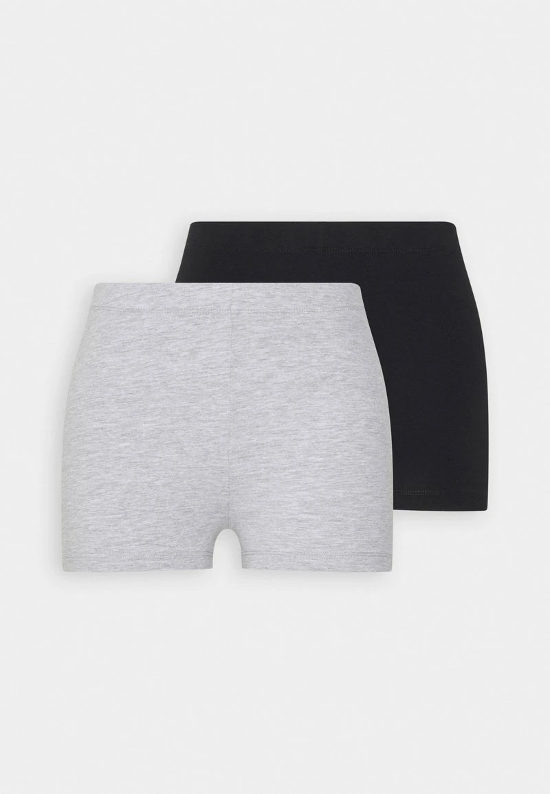 Even&Odd 2 PACK - Shorts - Black/mottled Light Grey 1 Even&Odd 2 PACK - Shorts - Black/mottled Light Grey