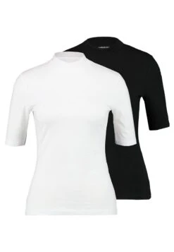 2PACK - T-Shirt Basic - White/black