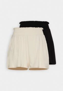 Even&Odd 2 PACK - Shorts - Black/off-white -Even And Odd Verkaufsgeschäft f5244bbedab94098933c1c3be145ccad