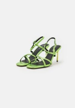 Even&Odd LEATHER - High Heel Sandalette - Green -Even And Odd Verkaufsgeschäft f5f812e8c2864e15888b5cde8f529aea