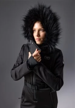 SKI SUIT WITH ADJUSTABLE BELT AND DETACHABLE FUR HOOD - Snowsuit - Black 11 SKI SUIT WITH ADJUSTABLE BELT AND DETACHABLE FUR HOOD - Snowsuit - Black -Even And Odd Verkaufsgeschäft f6540ea244a342869f312e3e6564113a