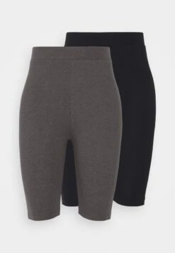 Even&Odd 2 PACK - Shorts - Black/mottled Dark Grey -Even And Odd Verkaufsgeschäft f6ed392d76af4476be7d9595f2c27ef9