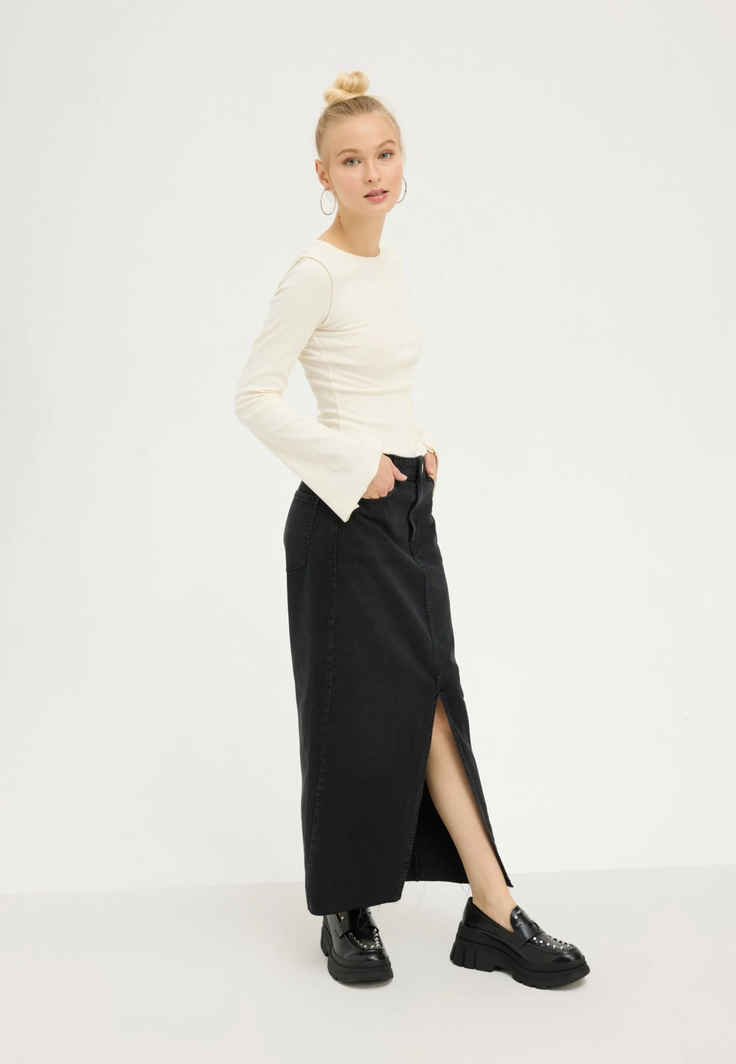 Even&Odd 2 PACK - Long Sleeved Top - White/black 1 Even&Odd 2 PACK - Long Sleeved Top - White/black